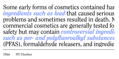 ITC Clearface Font Poster 3